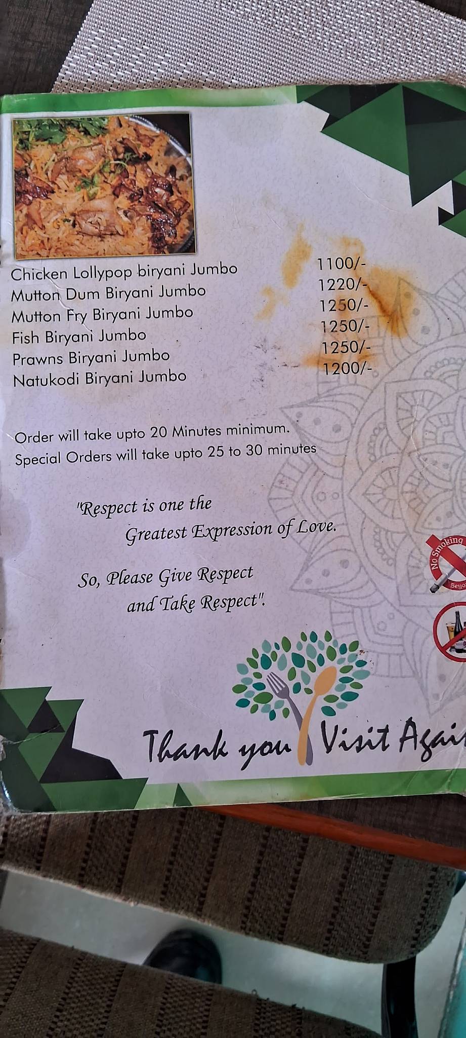 Mana Brundavanam Foods Nandigama menu