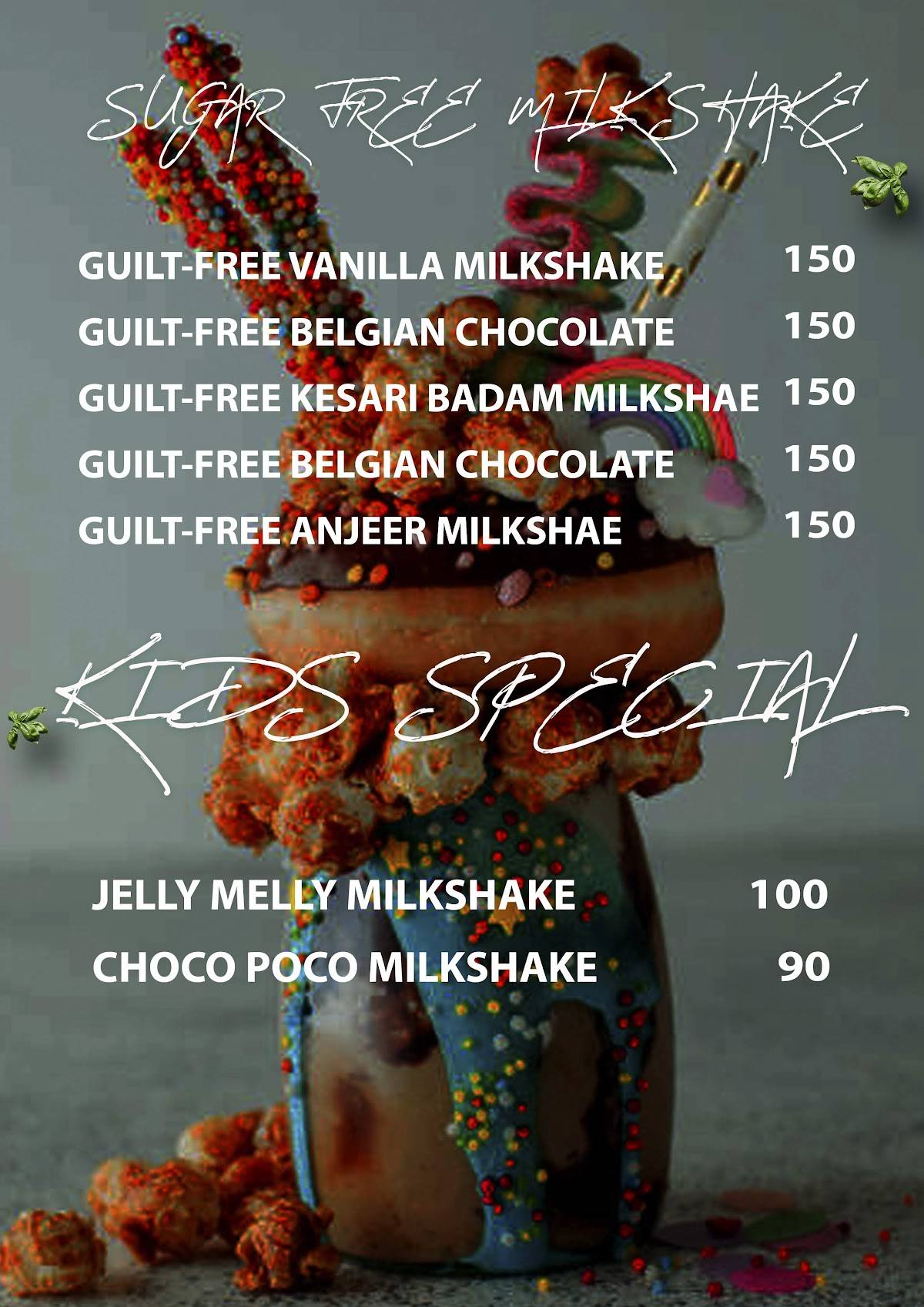 SIP N BITE menu