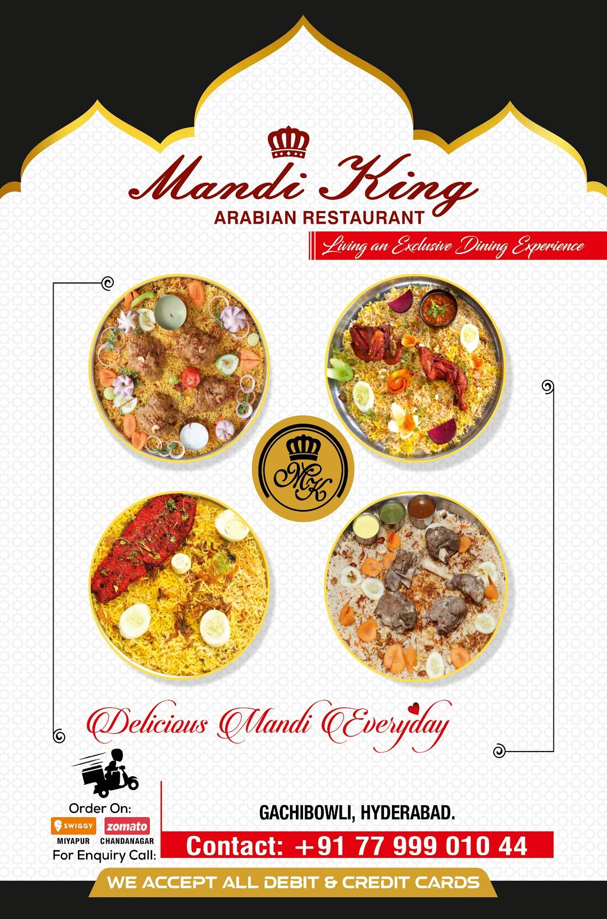 Mandi King Arabian Restaurant menu