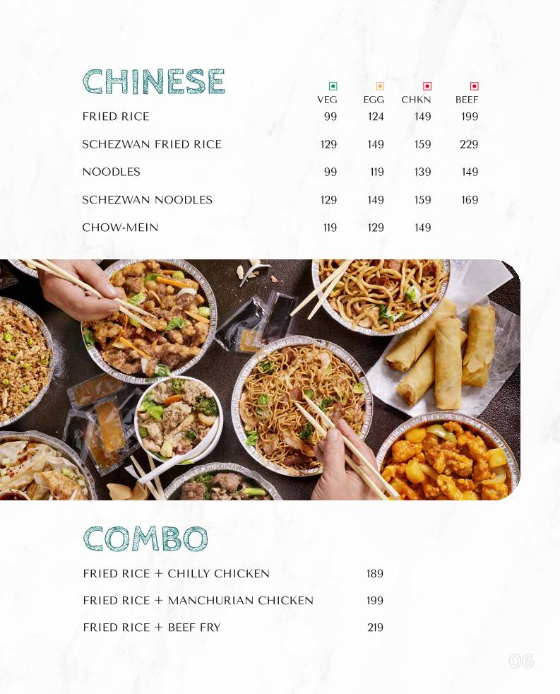 Kizza.cafe menu
