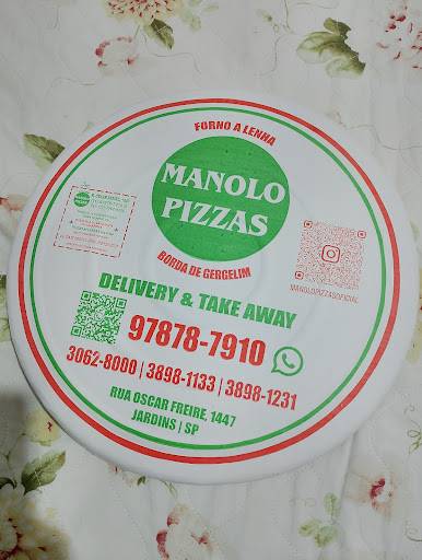 Manolo Pizzas - Oscar Freire cardápio