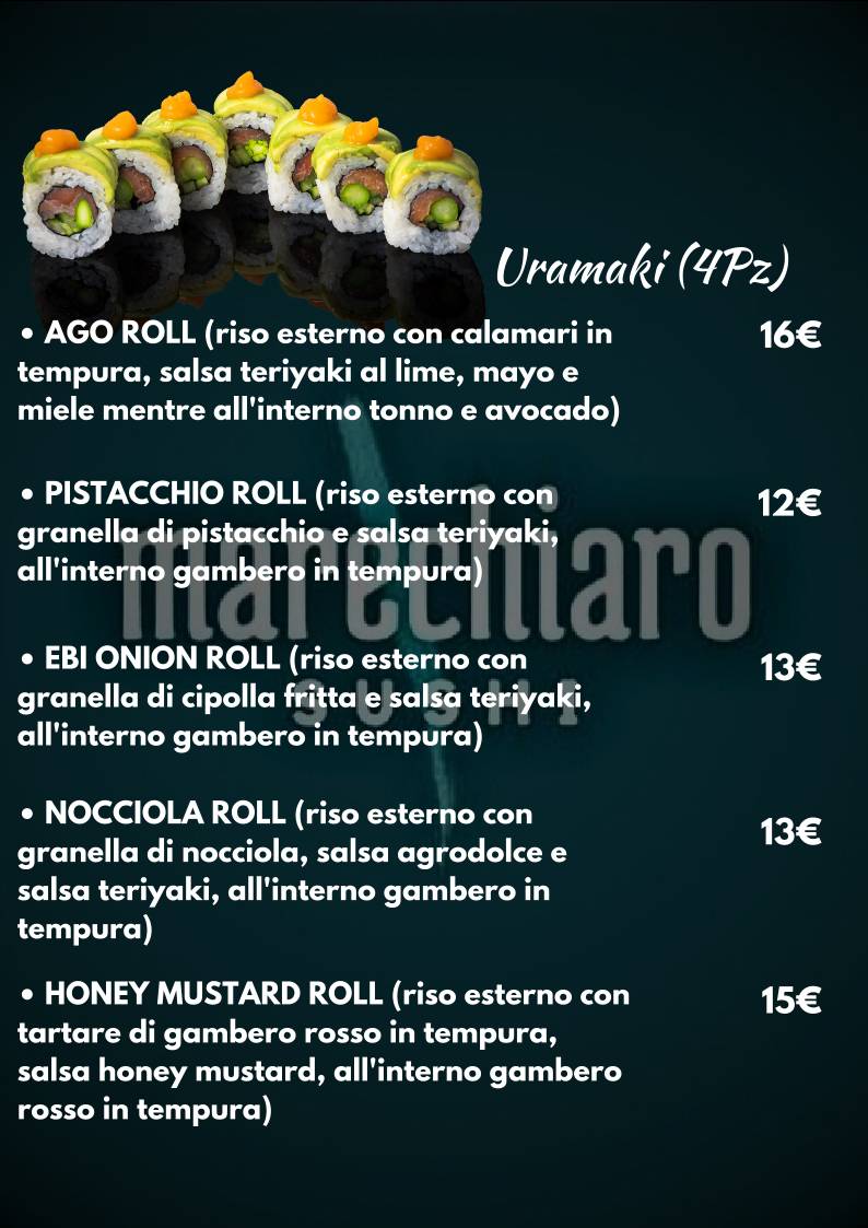 Menu di Marechiarosushi 