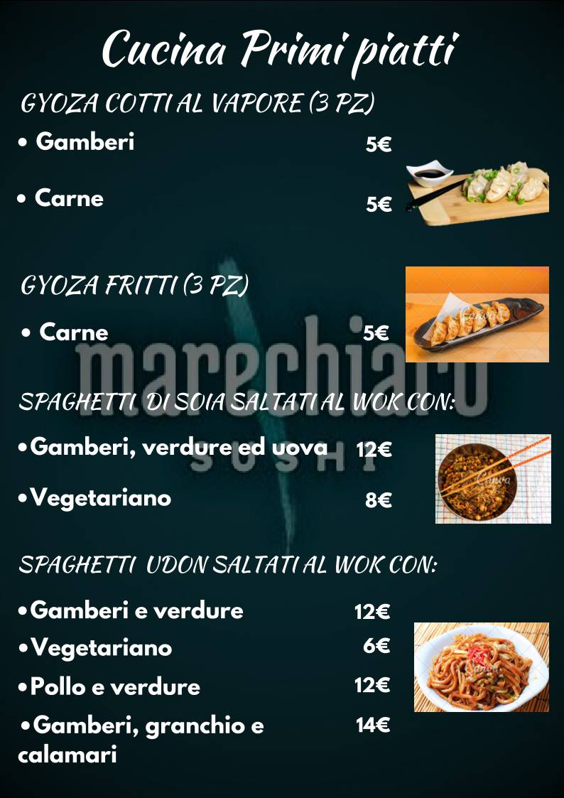 Menu di Marechiarosushi 