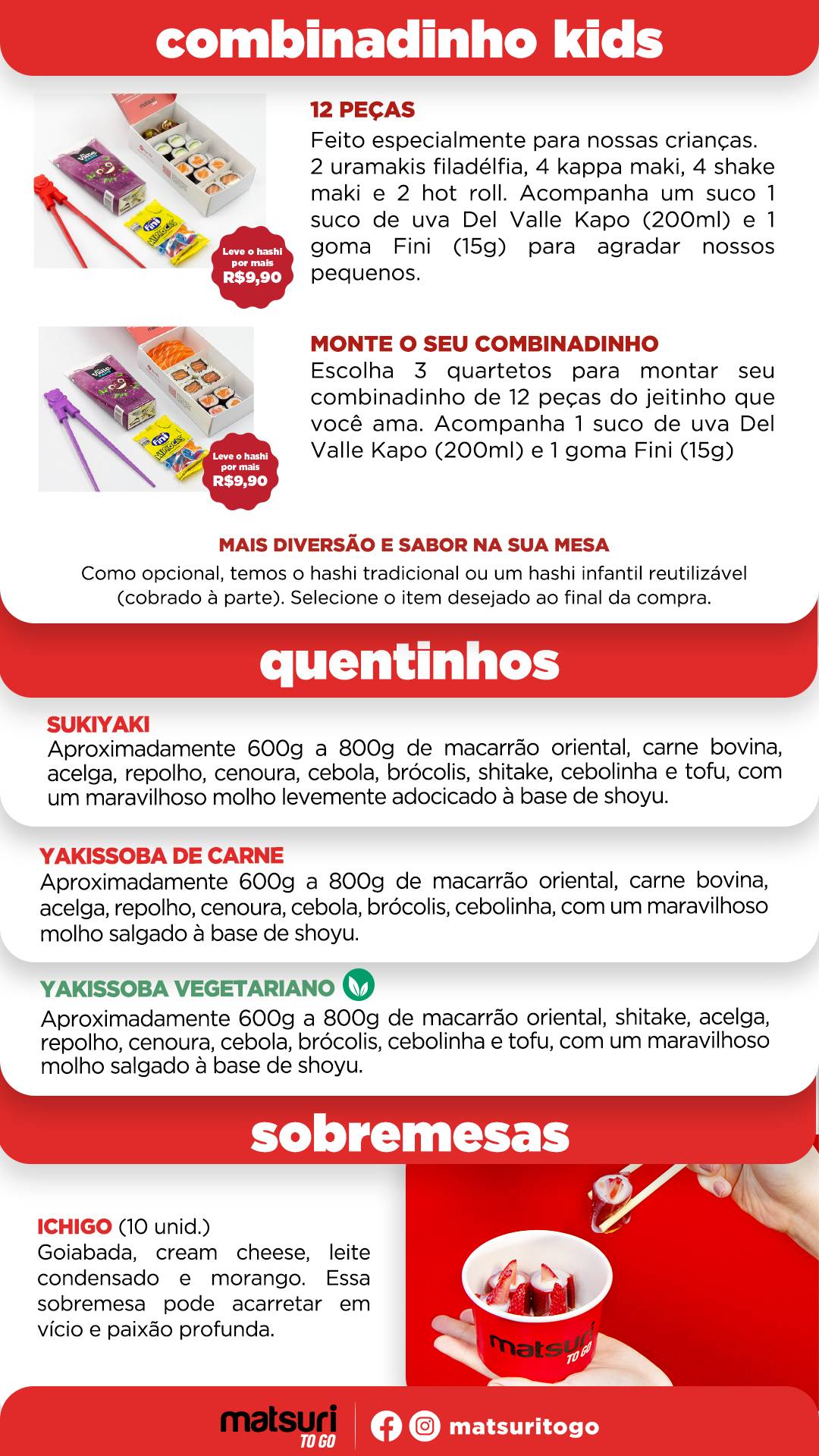 Matsuri To Go - Cambé cardápio
