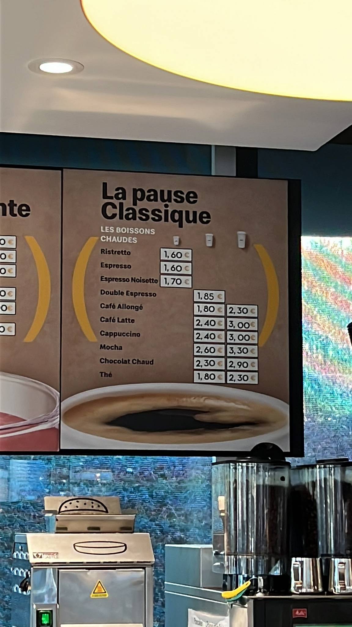 Menu de McDonald's