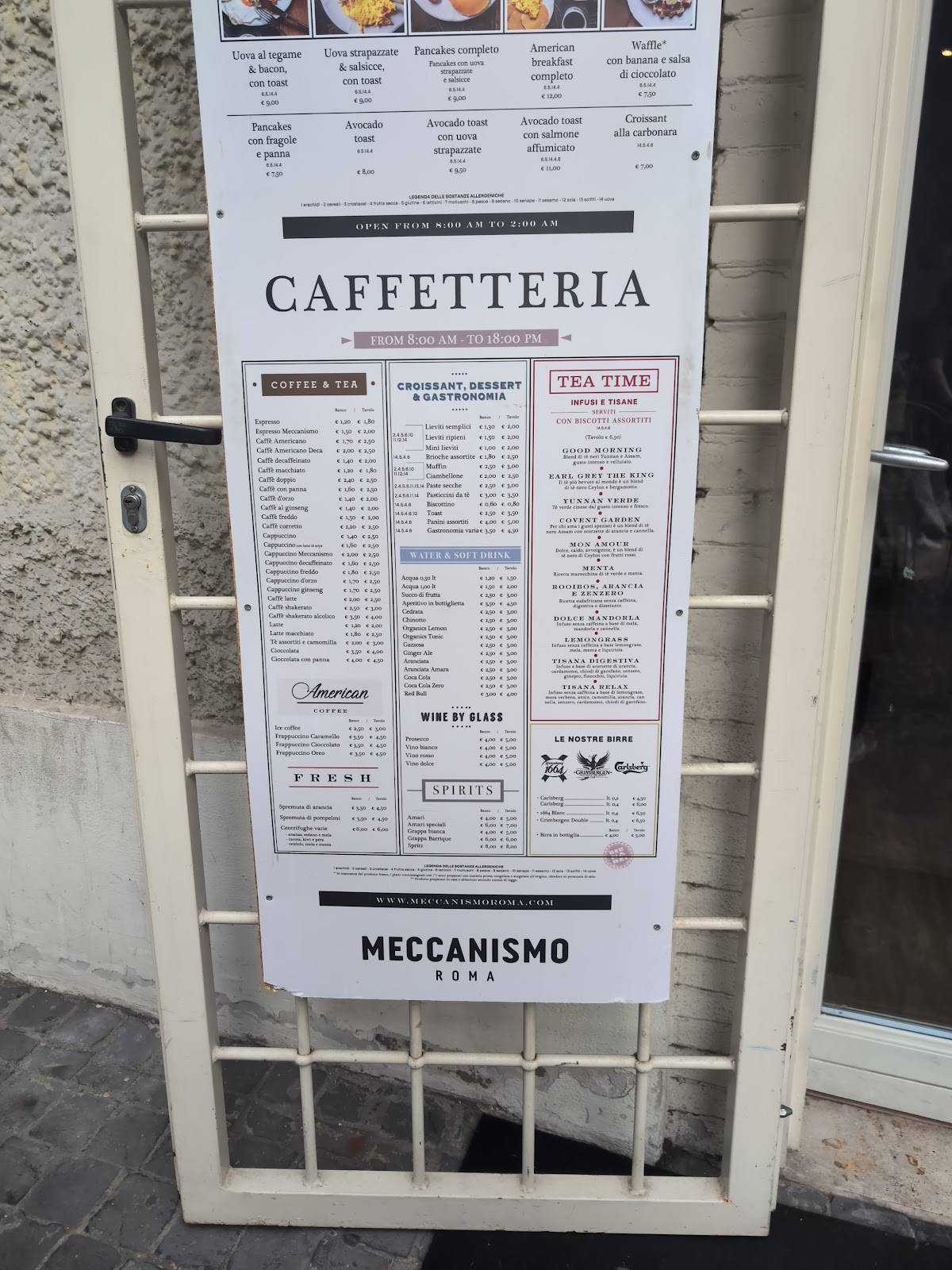 Menu di Meccanismo Happio 