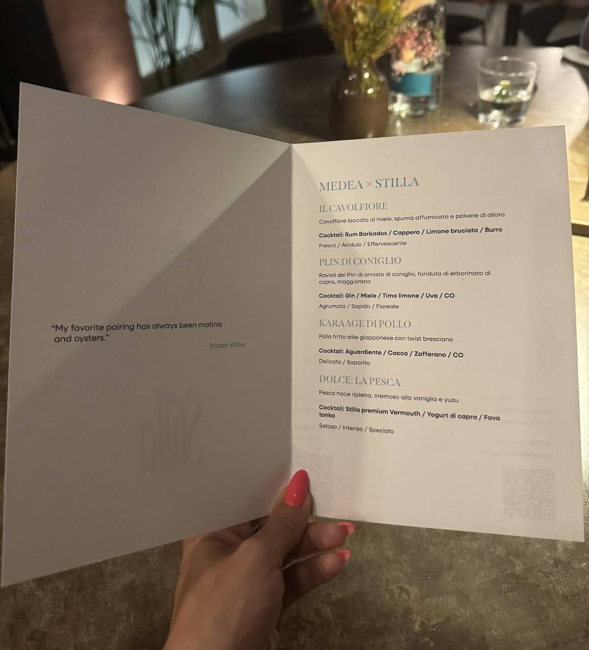 Menu di Medea 