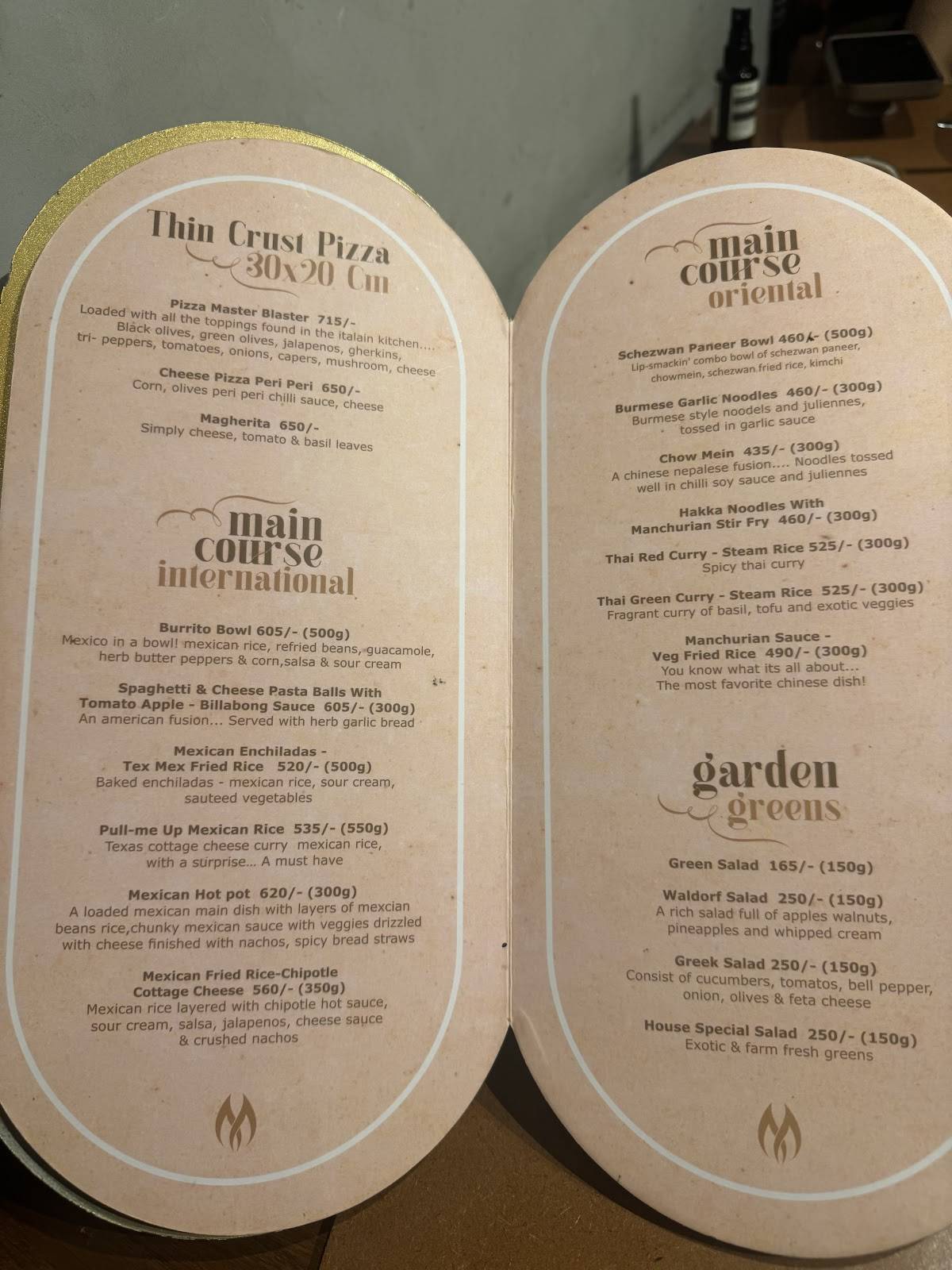 Megma Restaurant & Banquets menu