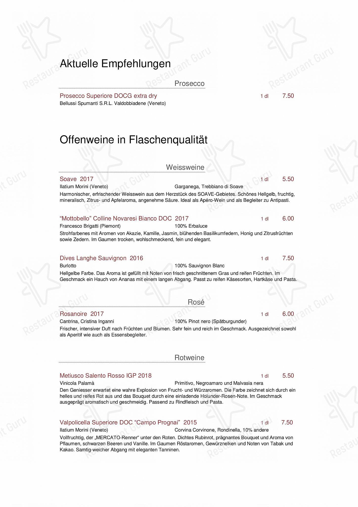 Mercato in Aarberg - Christmas Menu