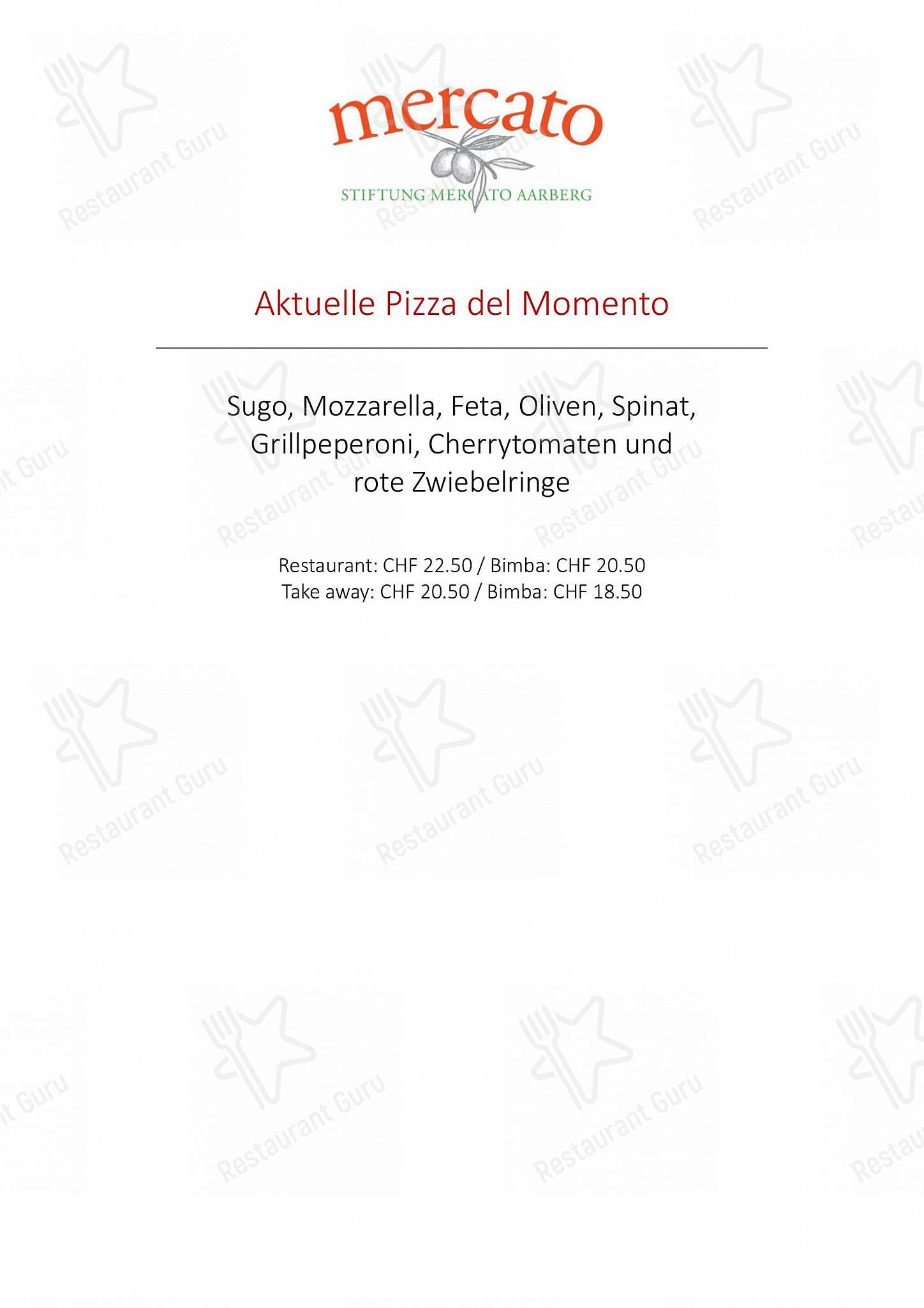 Menu di Mercato - Christmas Menu
