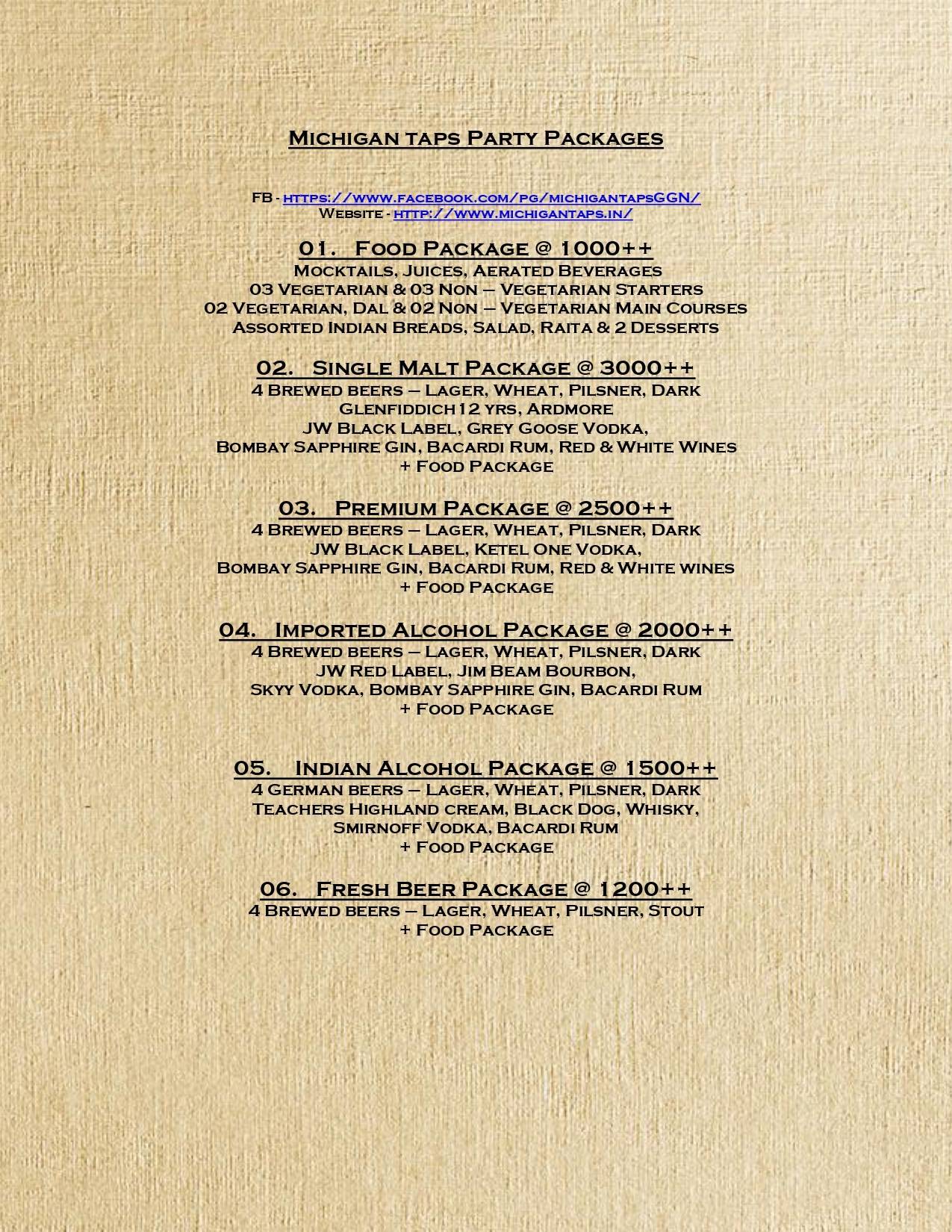 7 Degrees Brauhaus menu