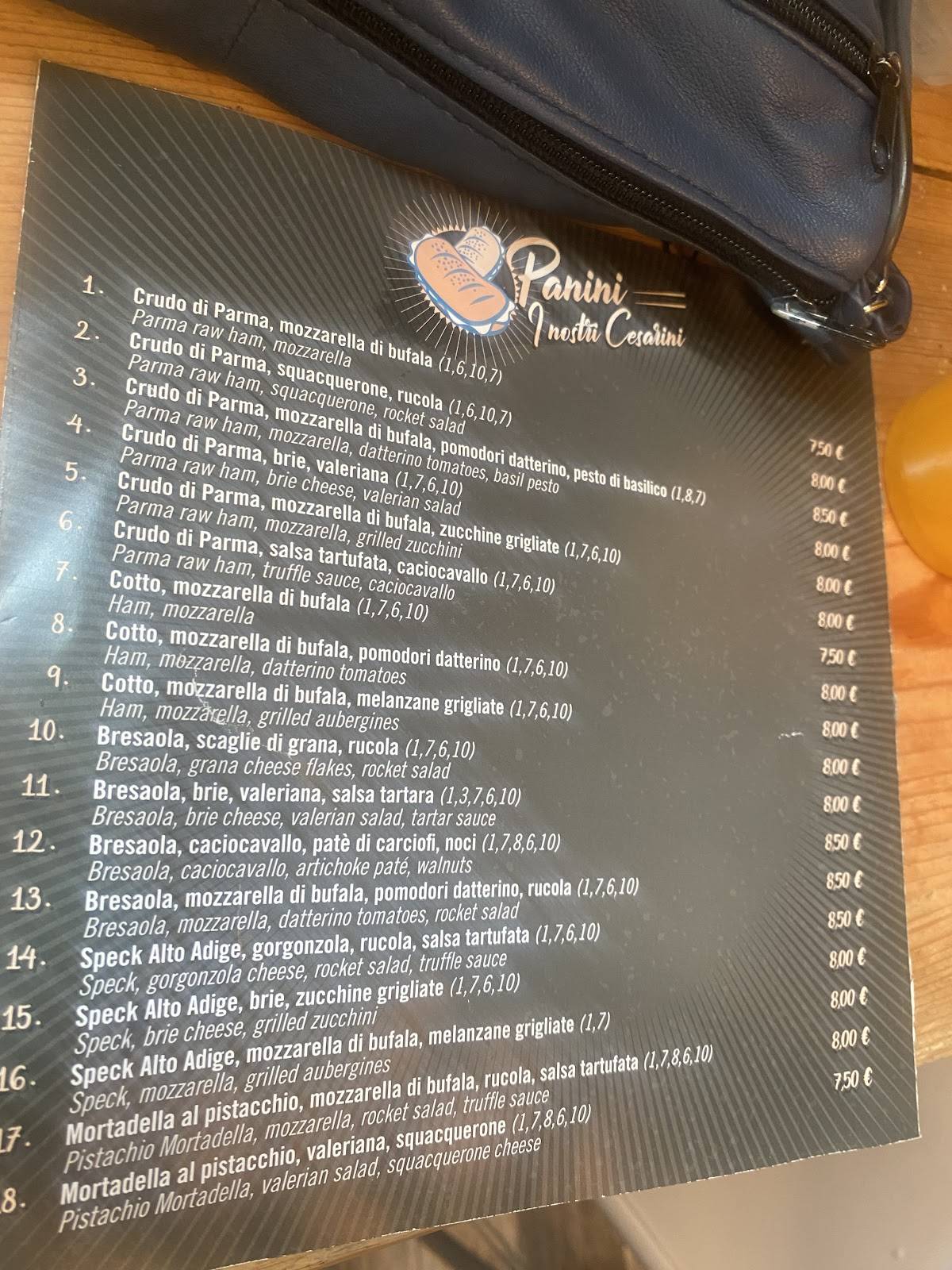 Menu di Cesarino 