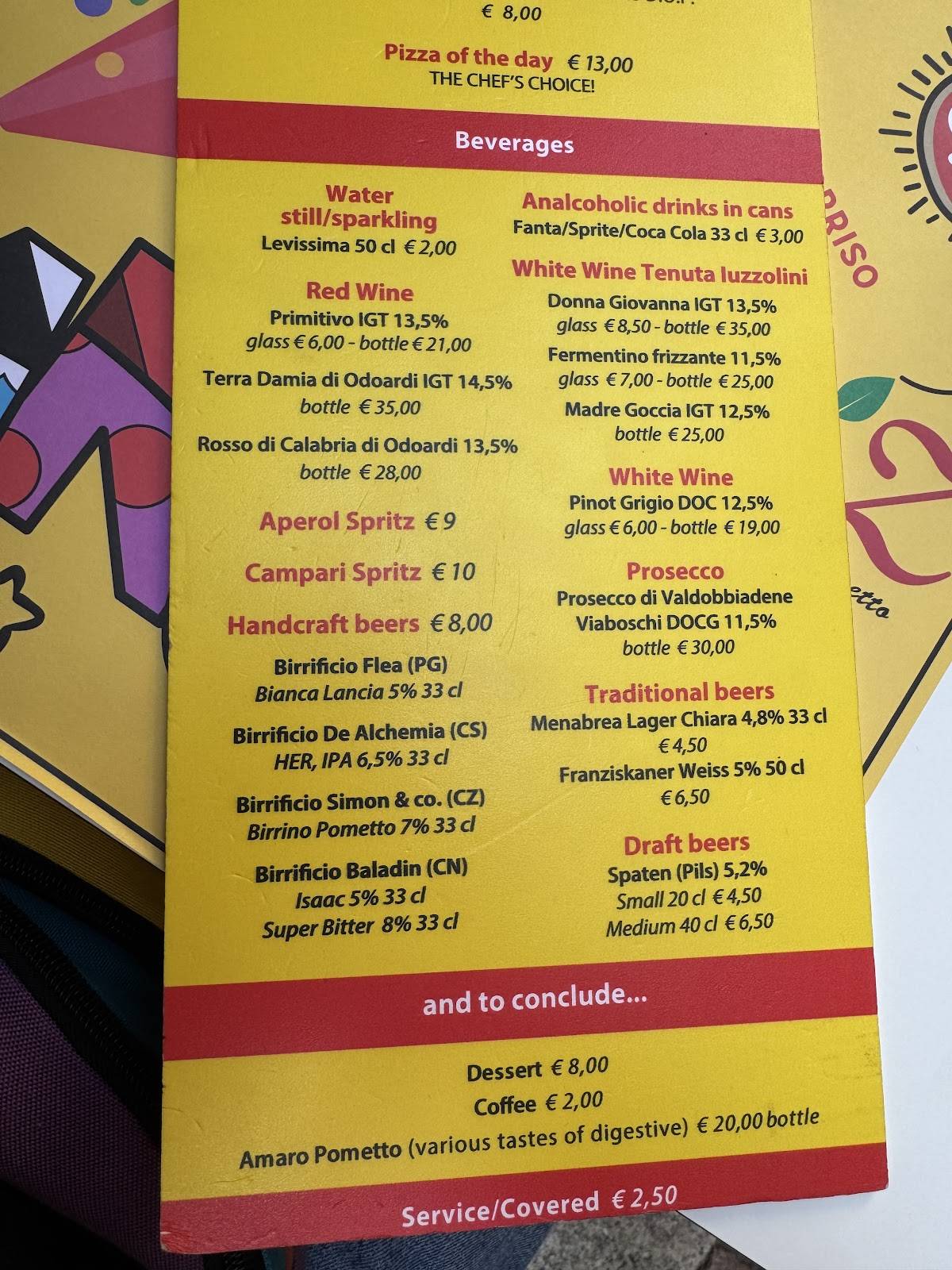Menu di Piz 