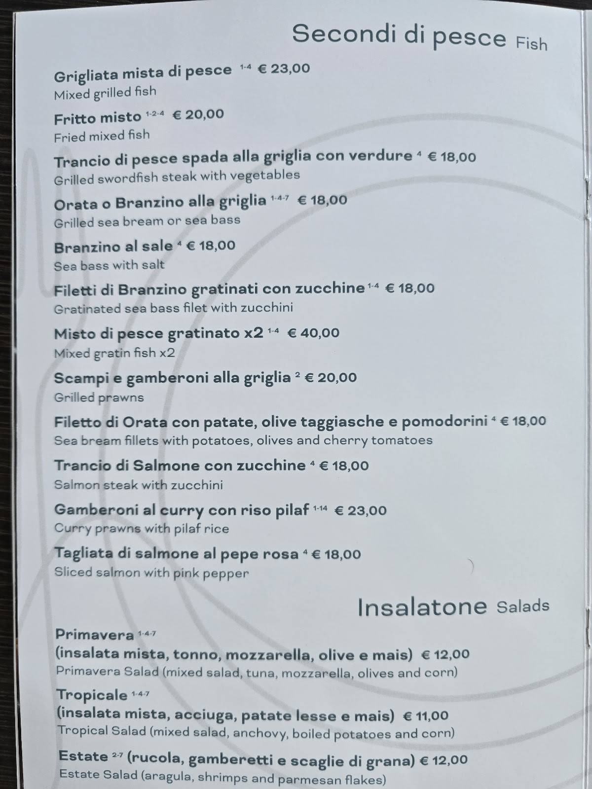 Menu di Ristorante Ebramo 