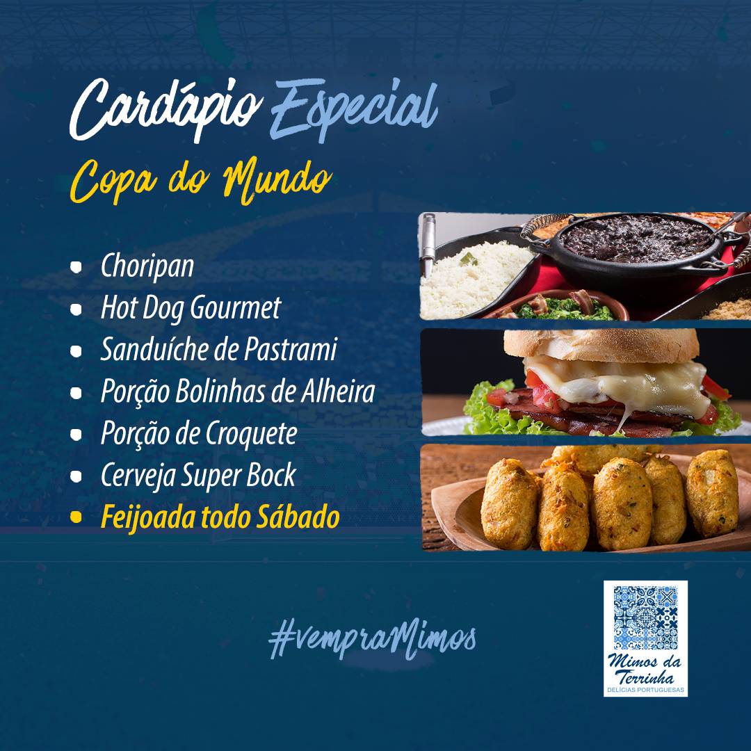 Mimos da Terrinha Delícias Portuguesas cardápio