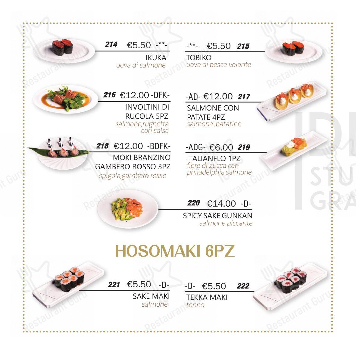 Menu per Moki Sushi Ristorante ristorante