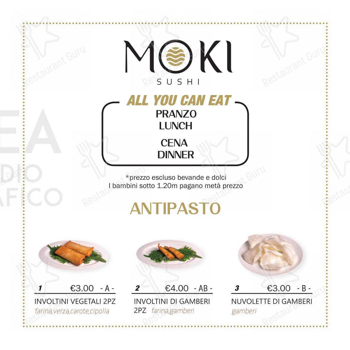 Menu di Moki Sushi Ristorante - Menu