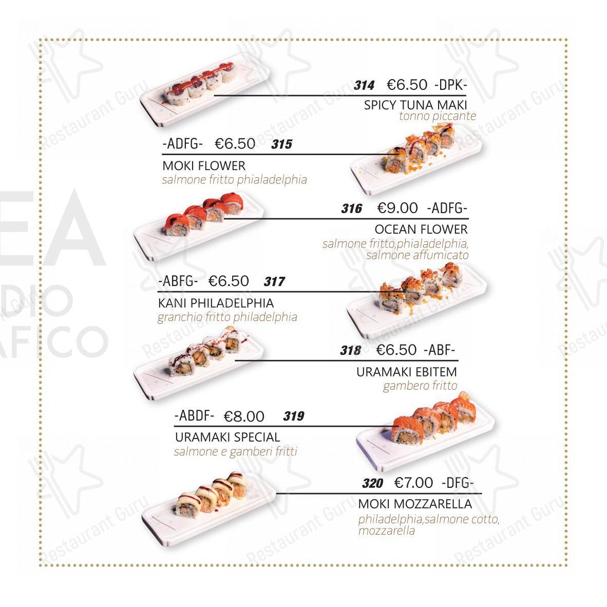 Menu per Moki Sushi Ristorante ristorante