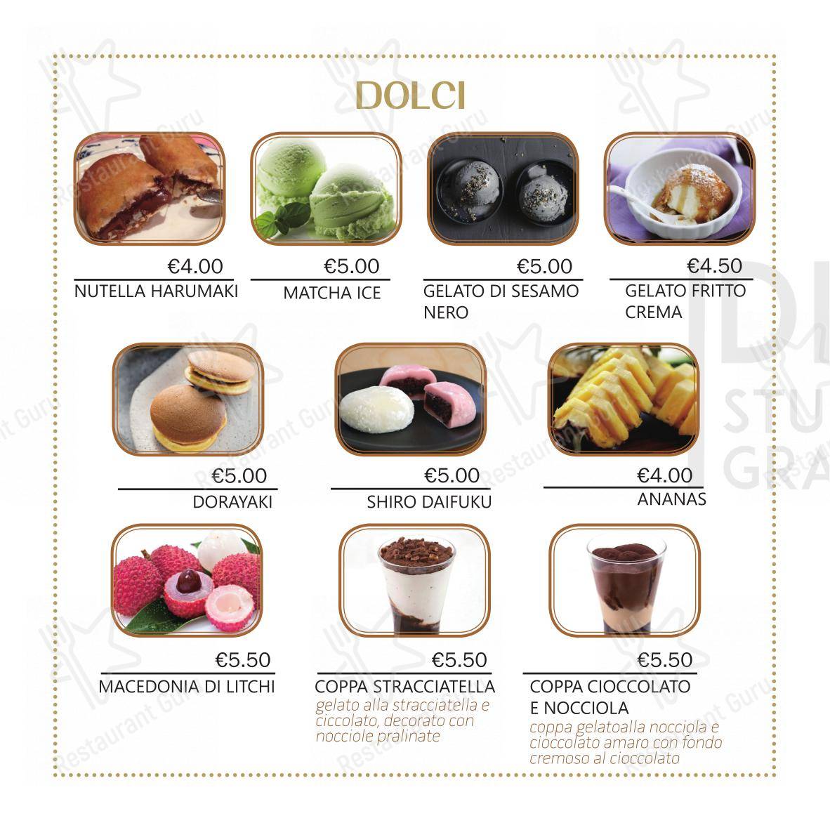Moki Sushi Ristorante in Roma - Menu