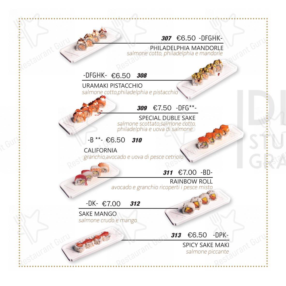 Menu di Moki Sushi Ristorante - Menu