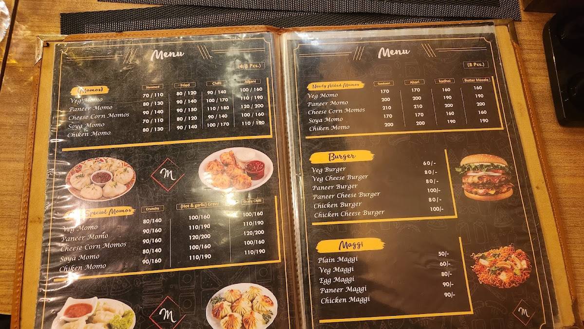 Momos World Cafe & Restaurant menu