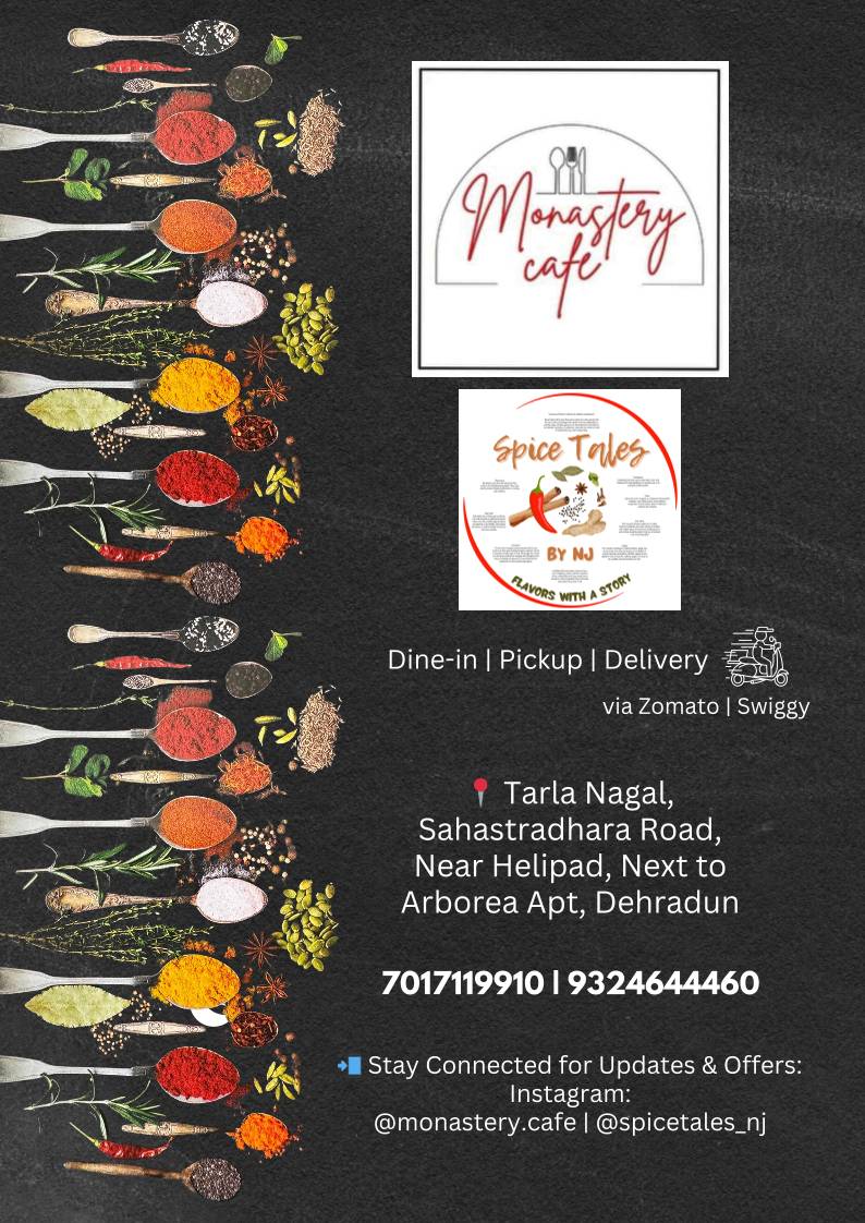 Monastery Cafe menu