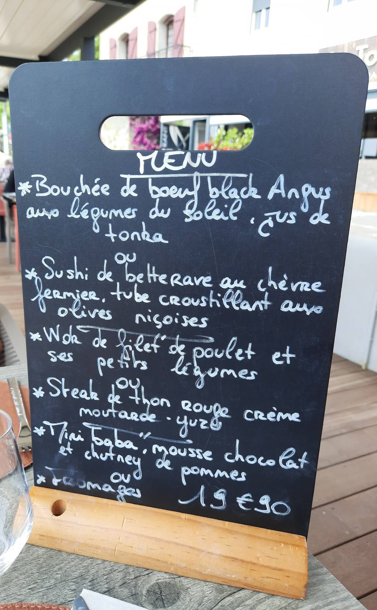 Restaurant de la Tour Montady menu