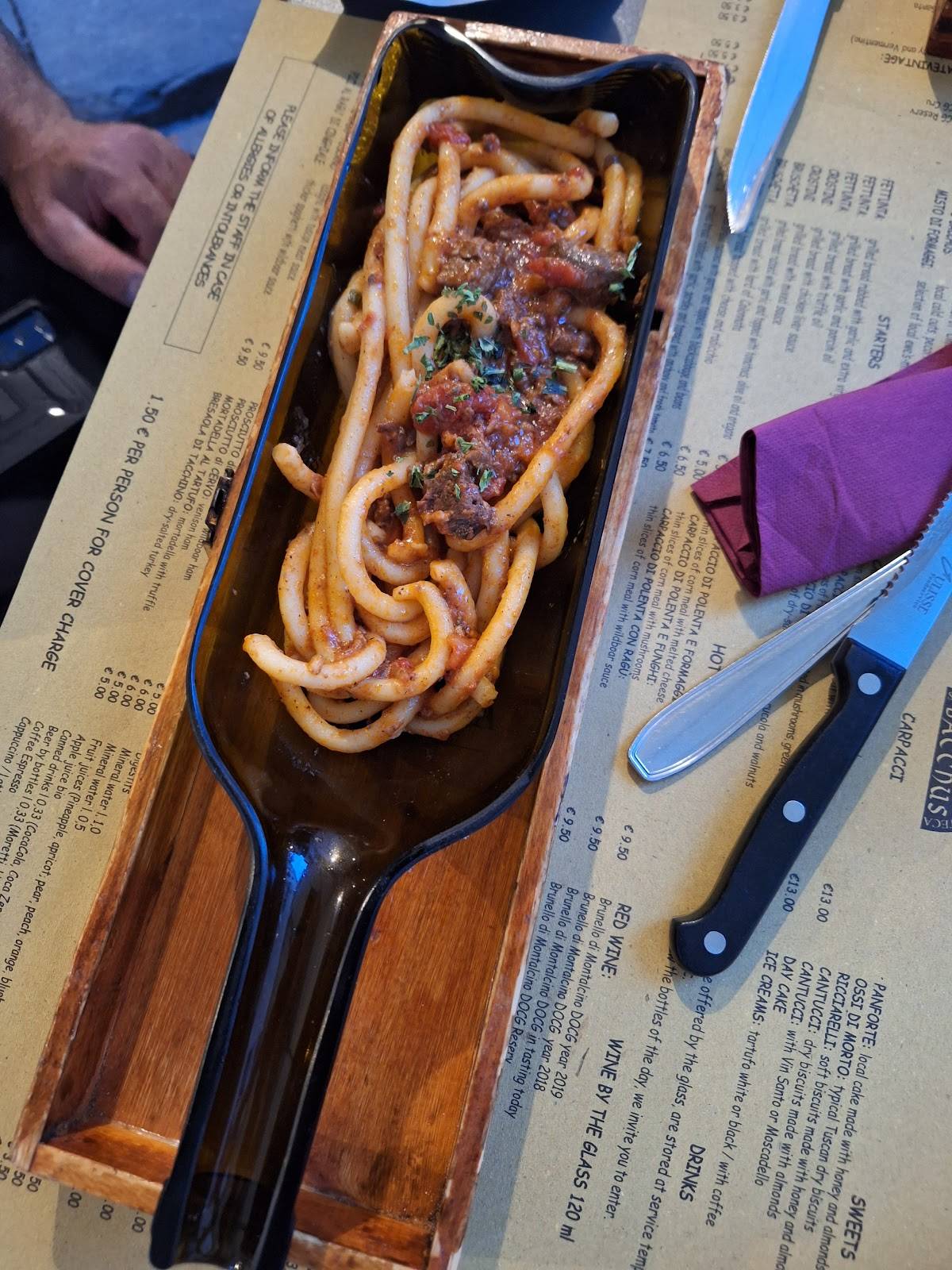 Menu di Enoteca Bacchus - I Sapori Di Montalcino 