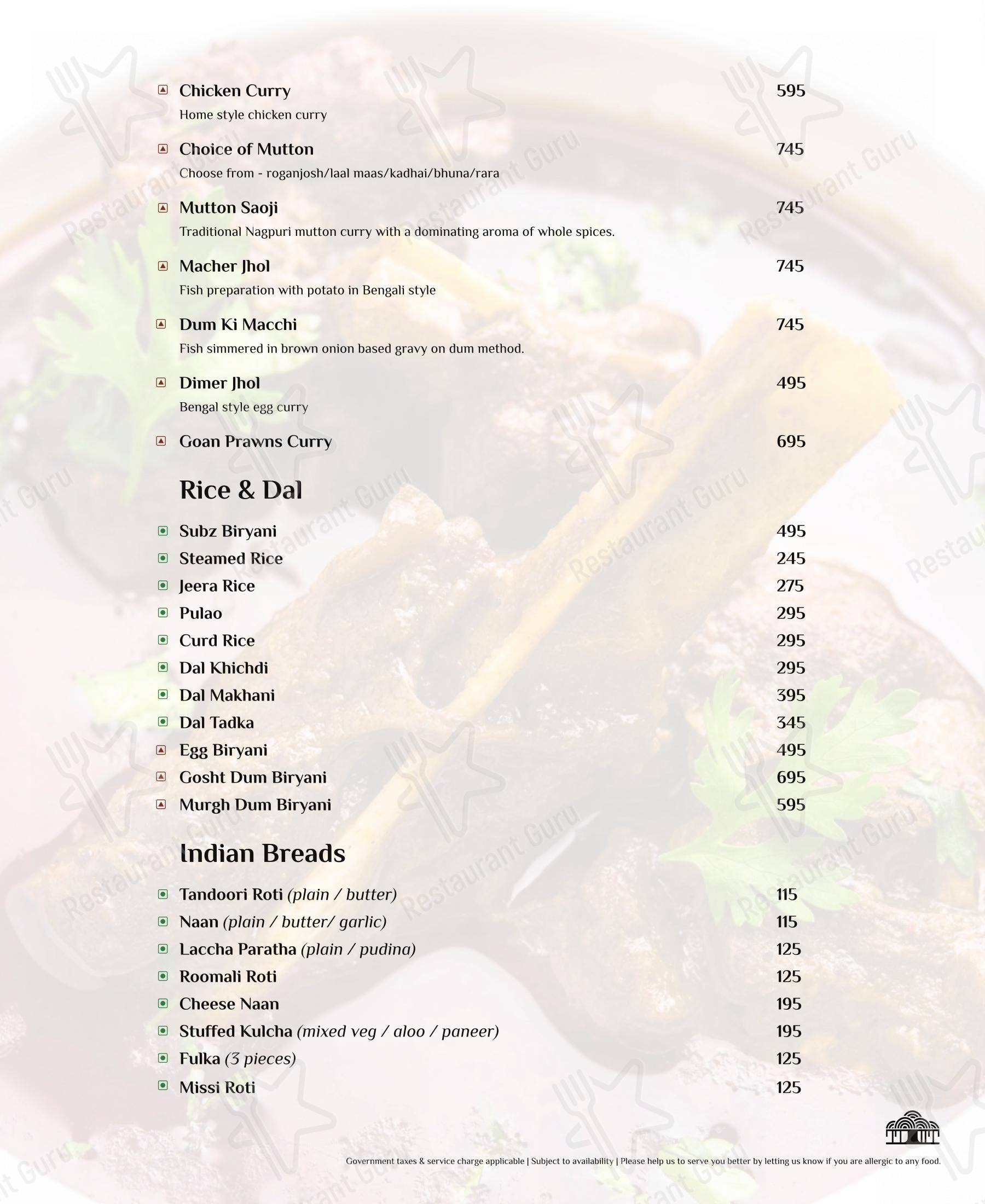 菜单 for Moon Tree Cafe in Kolhapur