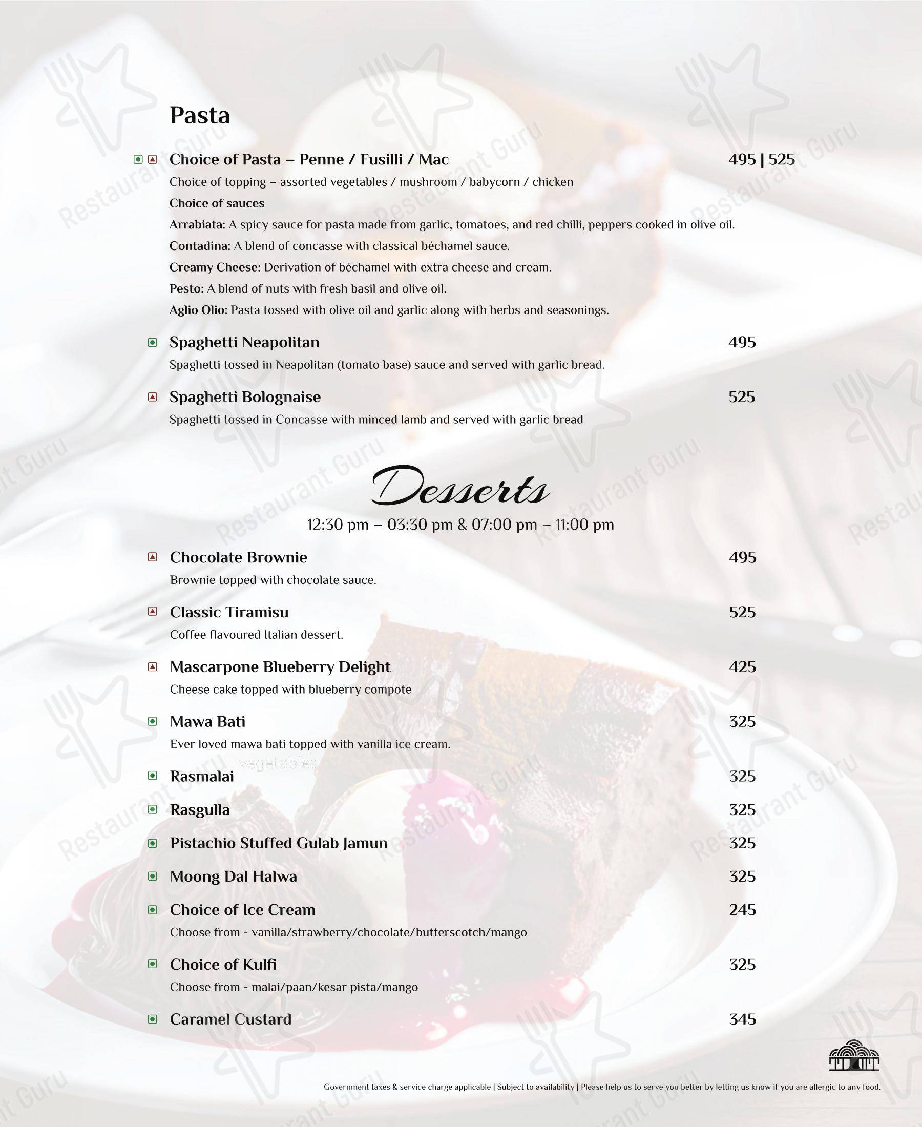 菜单 for the Moon Tree Cafe cafe