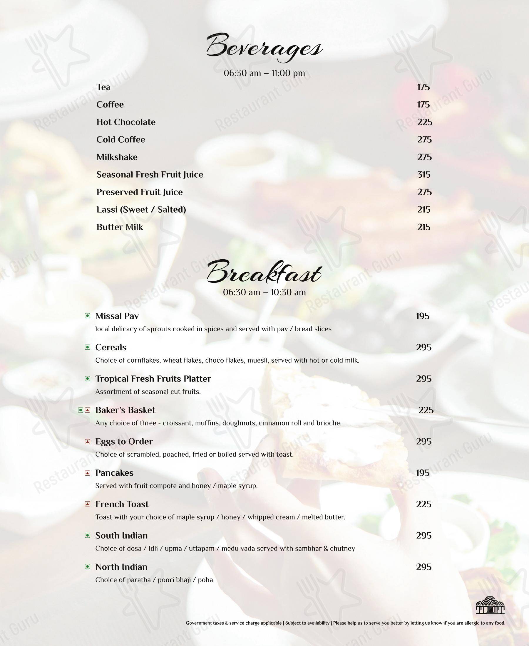 Moon Tree Cafe menu - 菜单