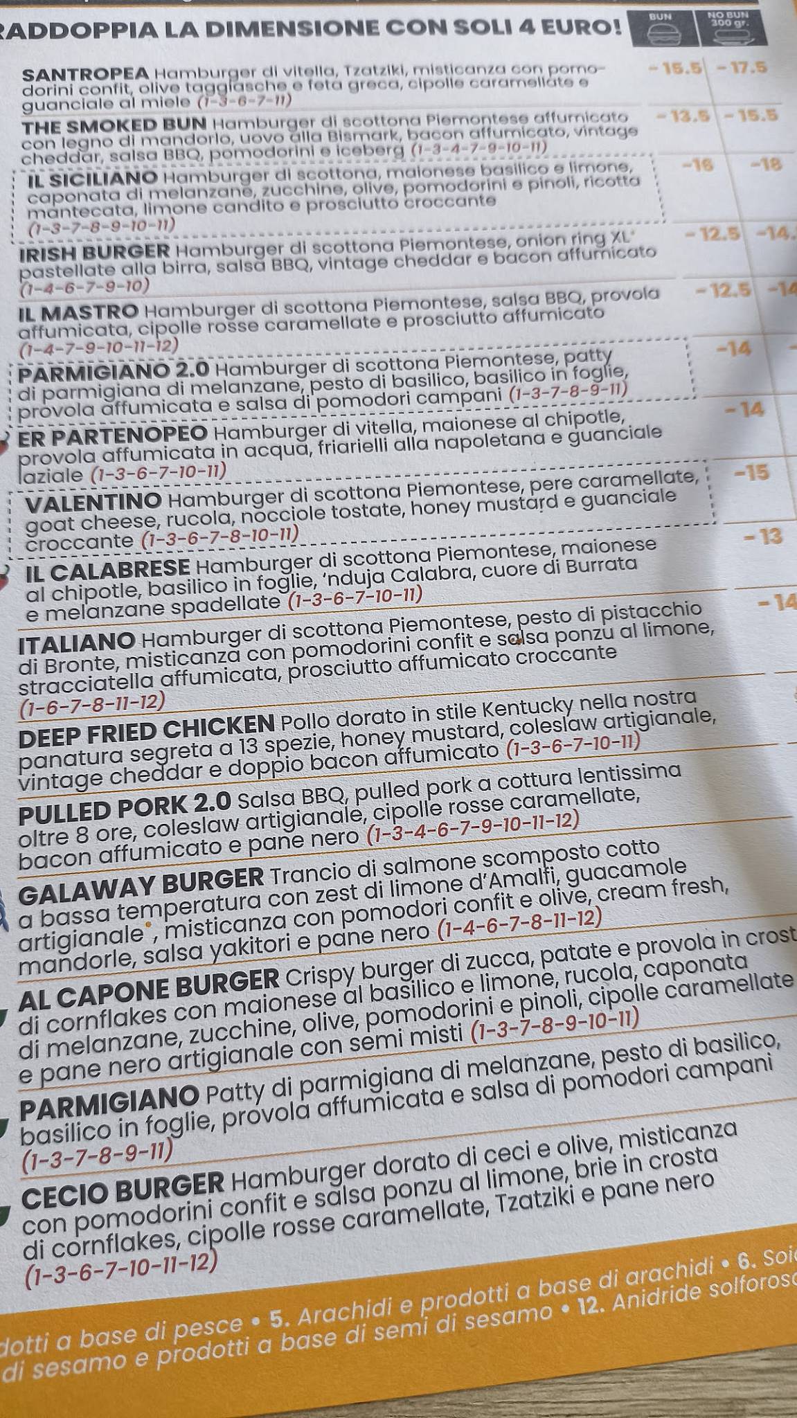Menu di Morbido 