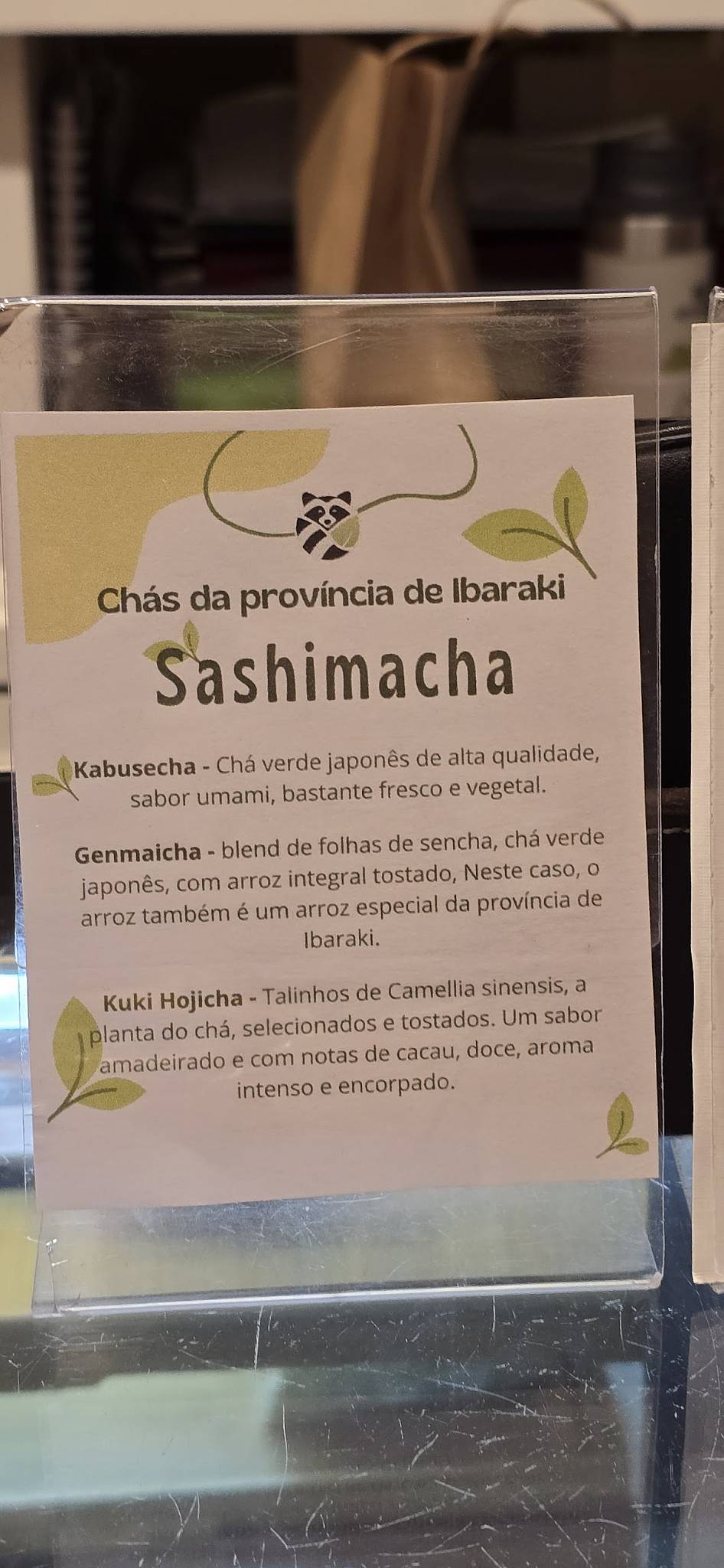 Mori Chazeria cardápio