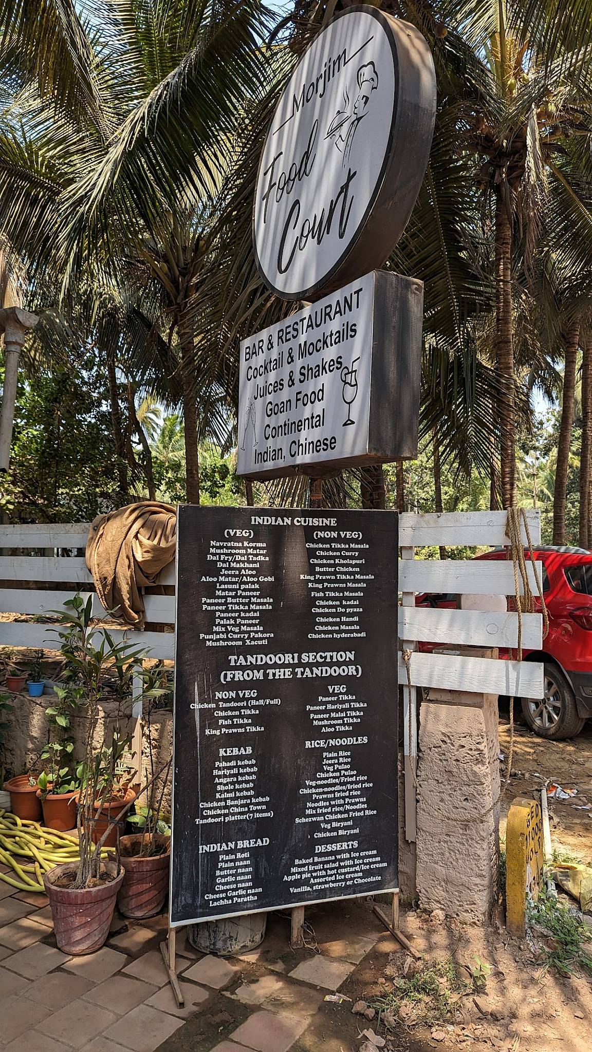 Morjim food court menu