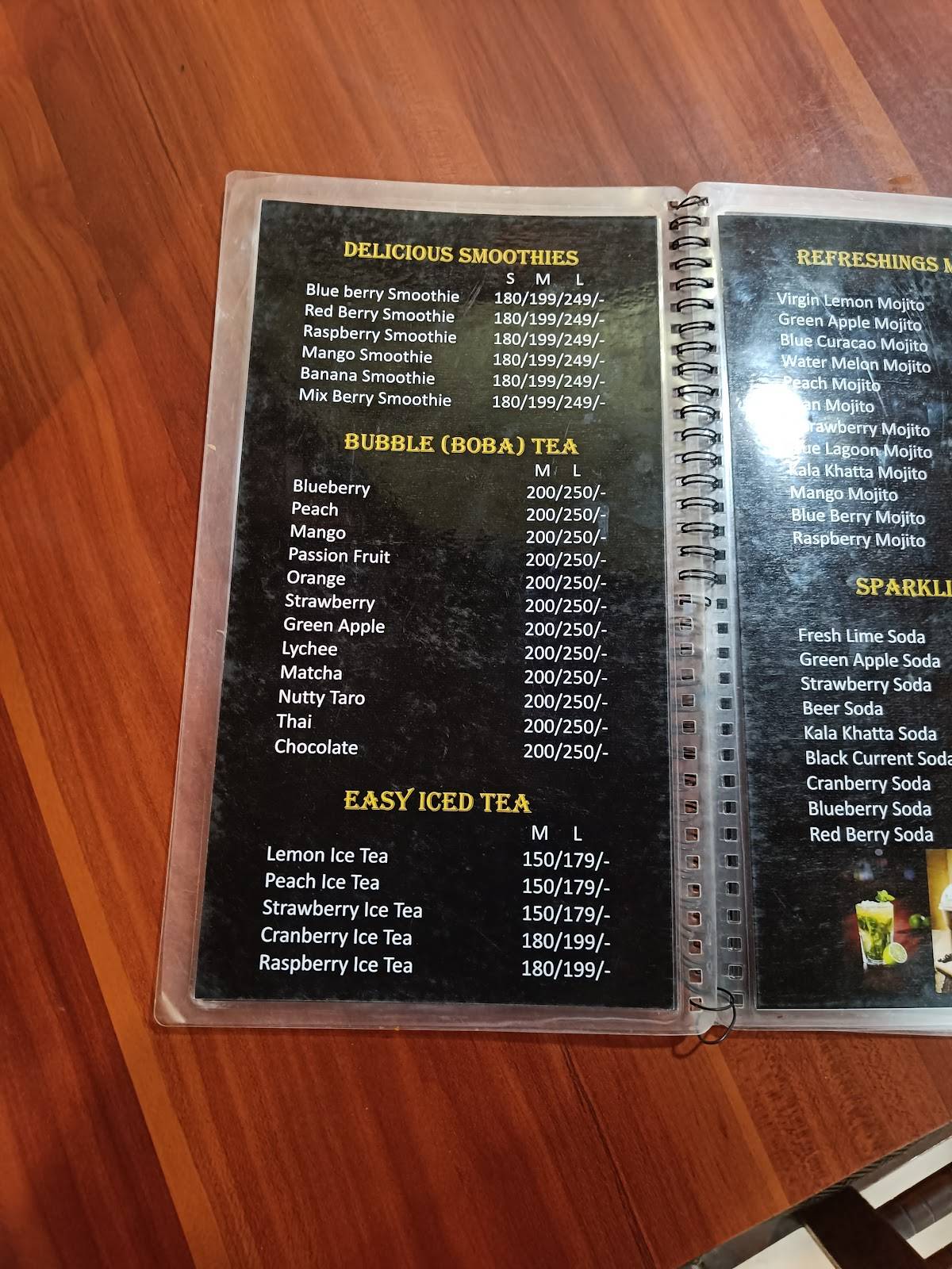 Moti Mahal Delux menu