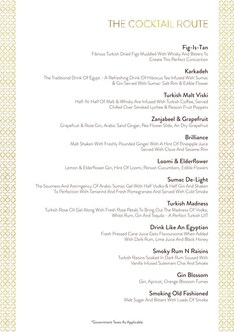 Bayroute Juhu menu
