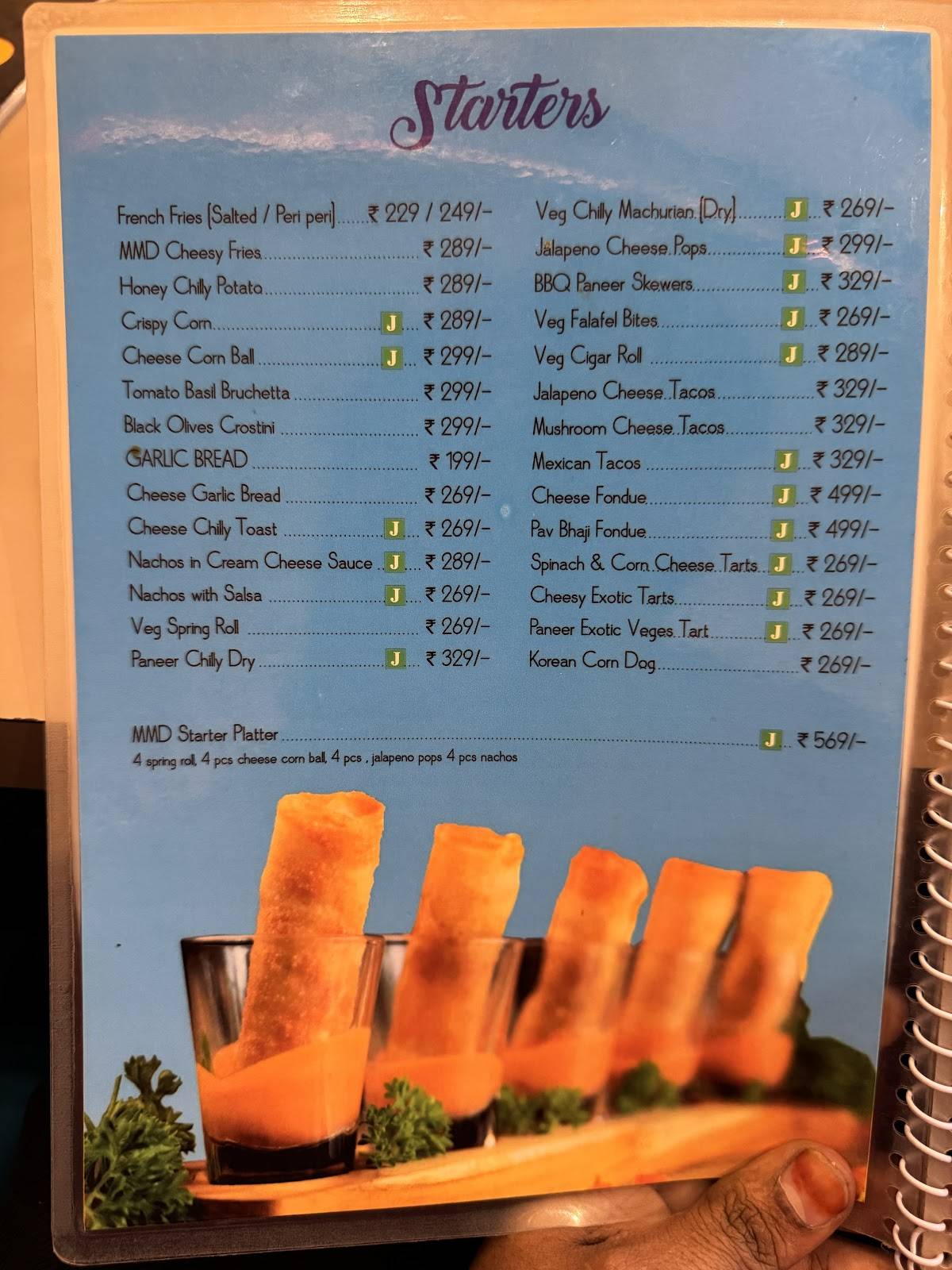 Make My Day menu
