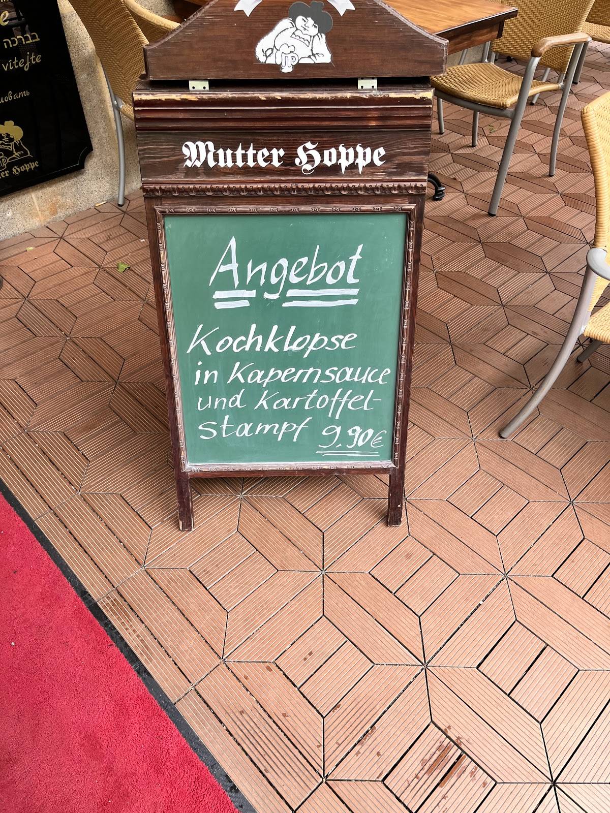 Speisekarte von Mutter Hoppe restaurant, Berlin, Rathausstraße 21