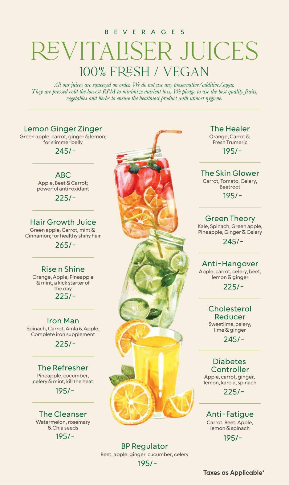 MyFresh Kitchen & Cafe menu