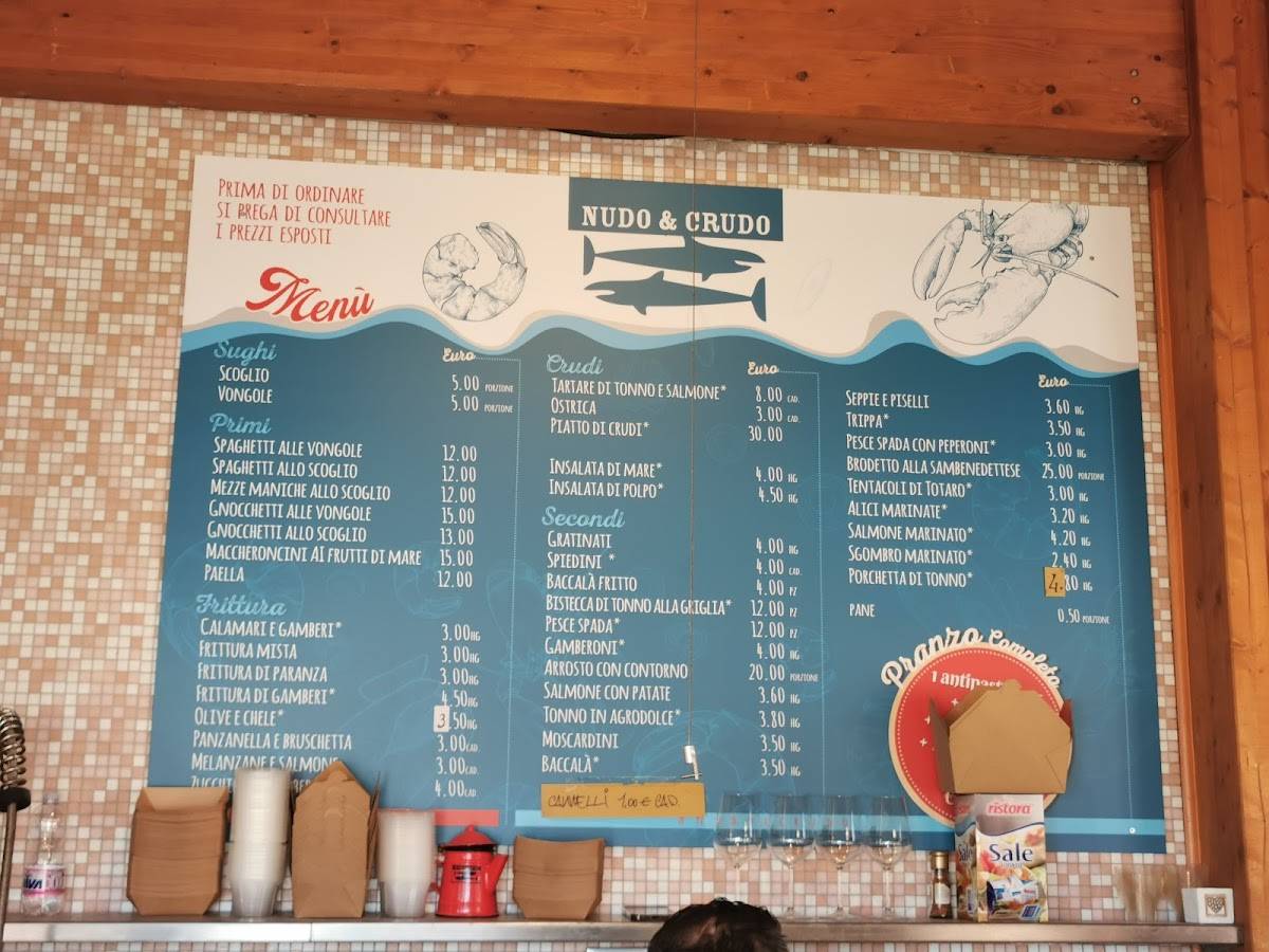 Menu di NUDO e CRUDO 