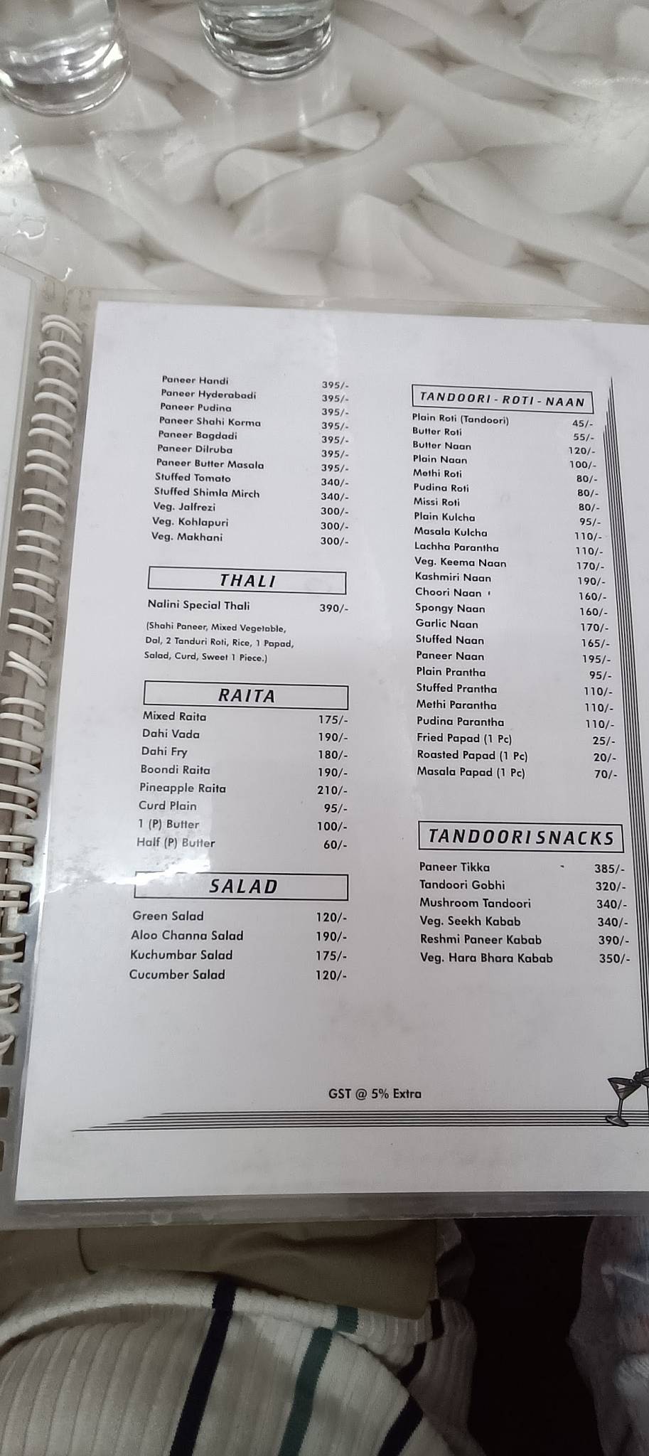 Nalini Restaurant - Restaurant in Shimla & Restaurant in Mall Road menu