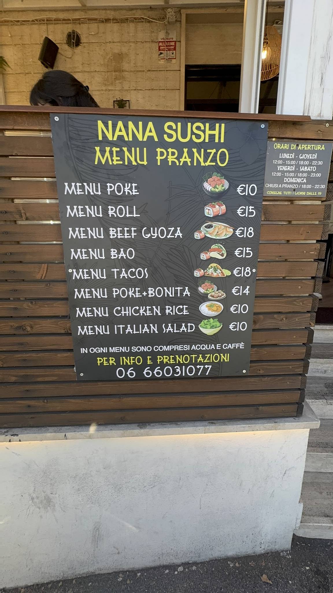 Menu di Nana Sushi Bravetta 