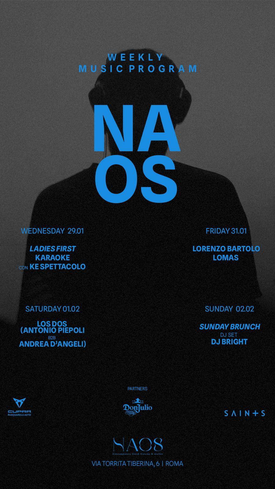 Menu di Naos 