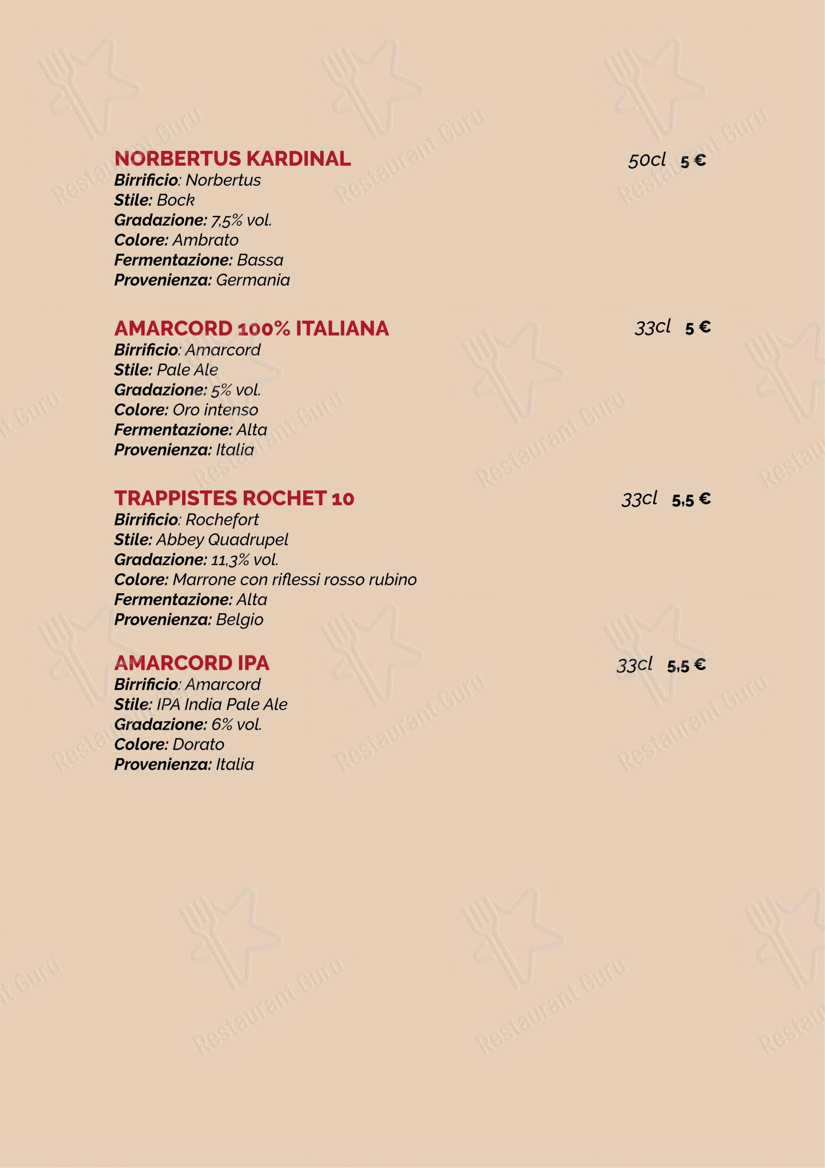 Menu per NastiEat ristorante