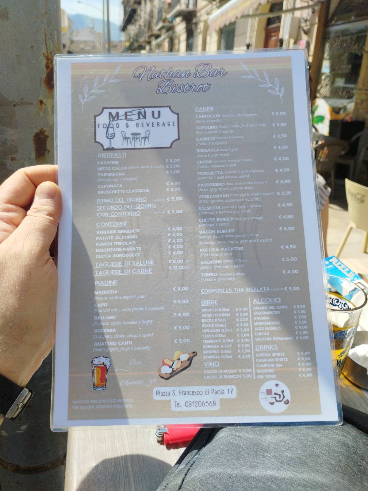 Menu di Nathan Bar 