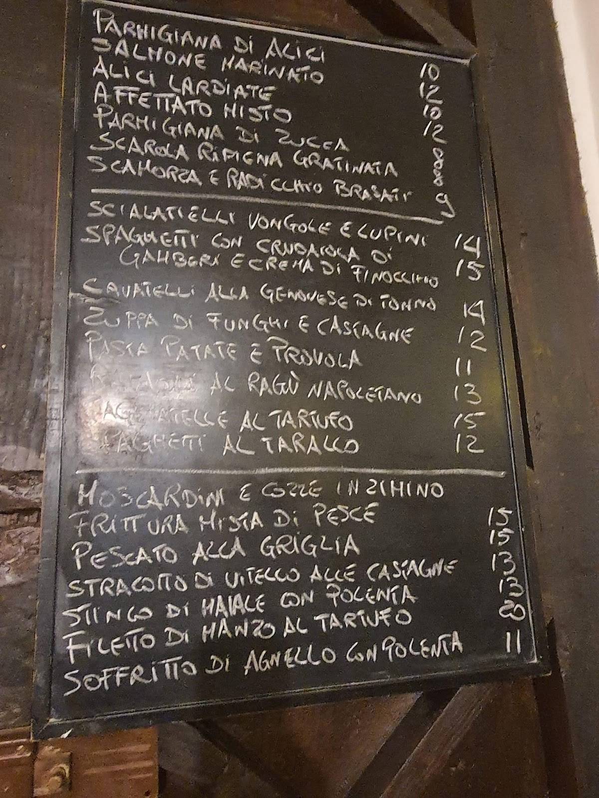 Menu di Nel portone 