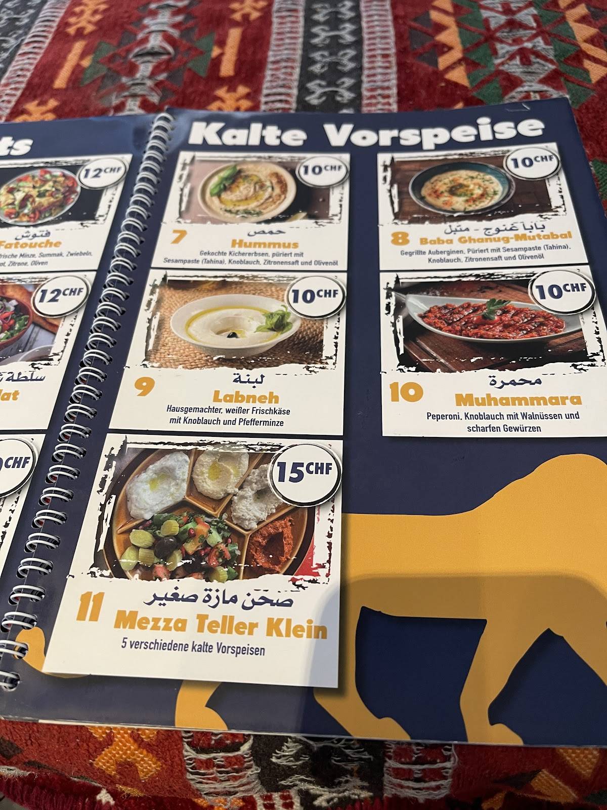 Menu di Babylon Restaurant 