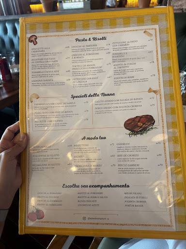 Ninetto Recife cardápio