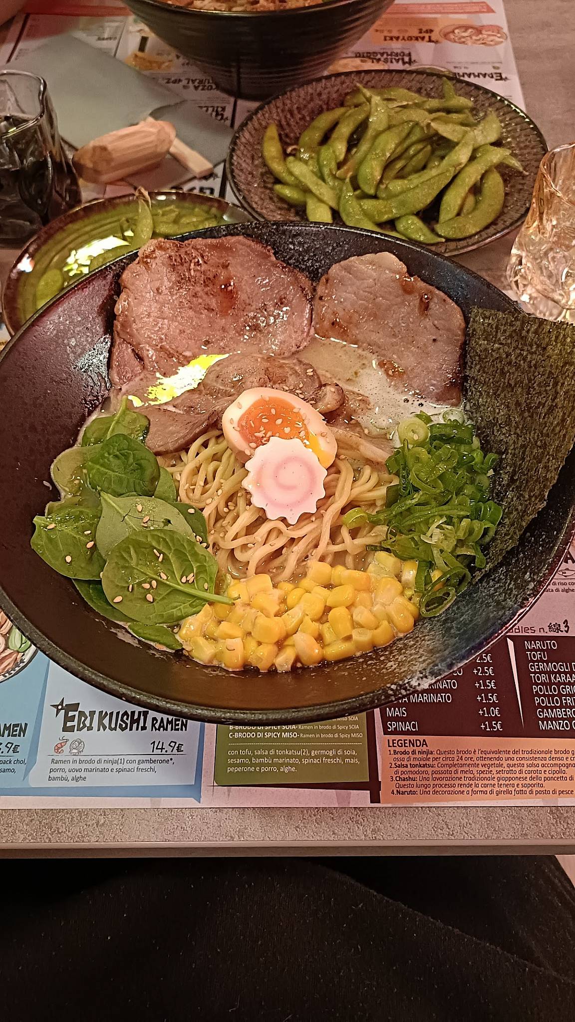 Menu di Ninja Ramen Cremona 