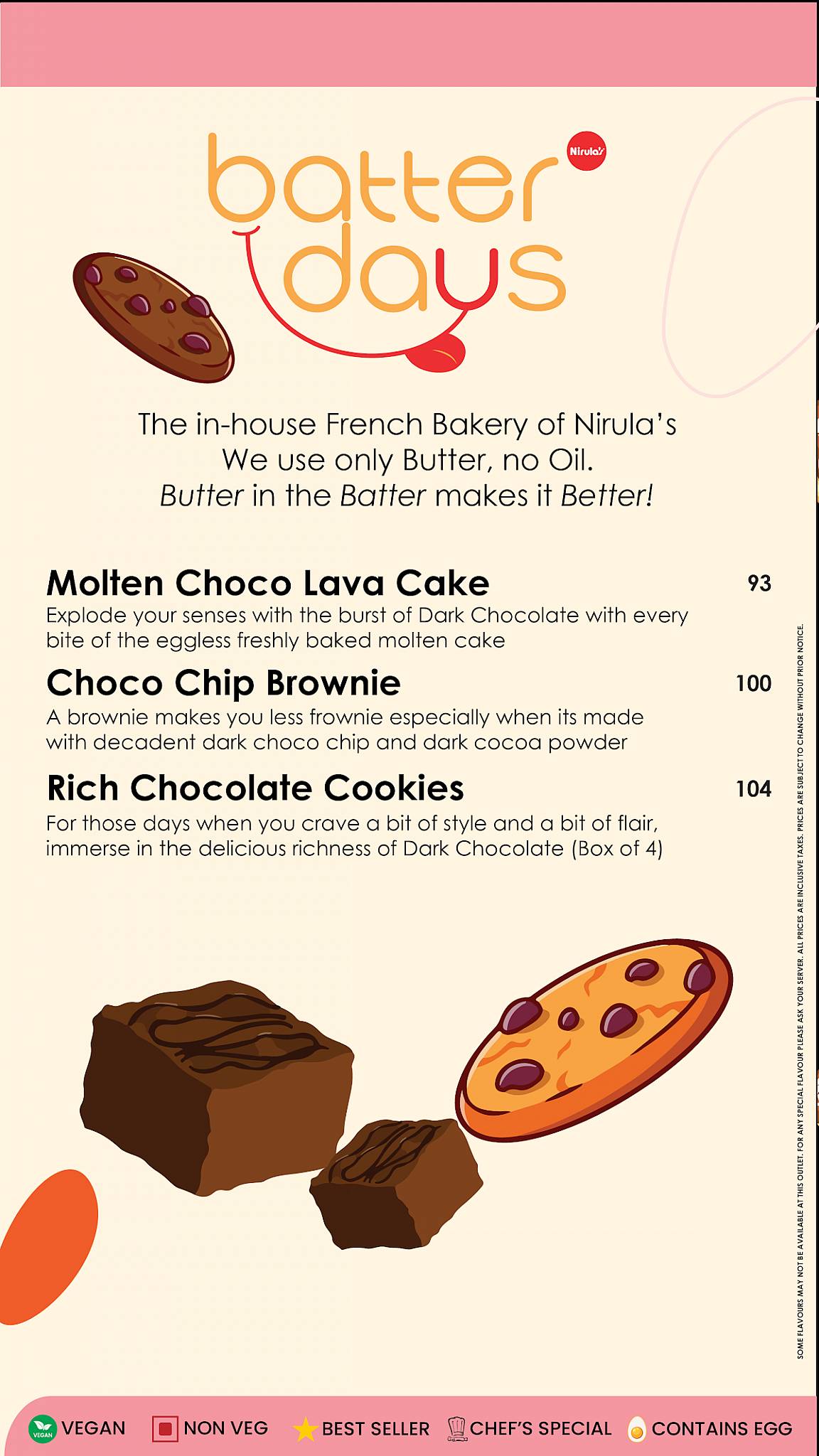 Nirula's Sector 64 menu